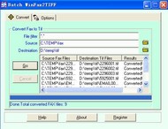 Batch WinFax2TIFF screenshot
